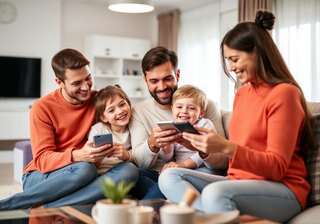Family using VRIZON wifi